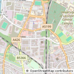 Map of Leicester