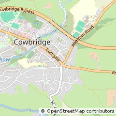 Map of Cowbridge, Vale of Glamorgan