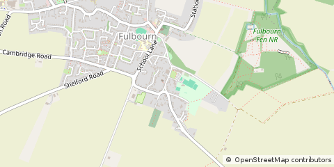 Map of Fulbourn, Cambs