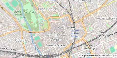 Map of Cardiff