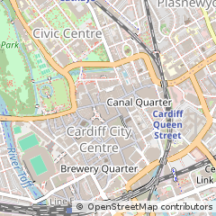 Map of Cardiff