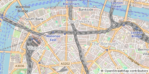 Map of London, Southwark
