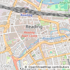 Map of Reading, Berkshire