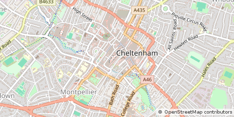 Map of Cheltenham
