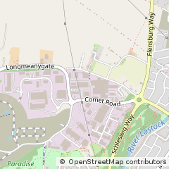 Map of Moss Side Industrial Estate, Leyland