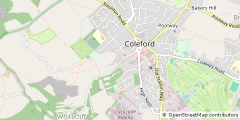 Map of Coleford, Gloucestershire