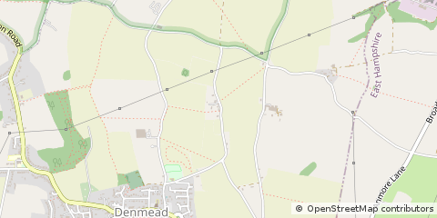 Map of Denmead, Hampshire