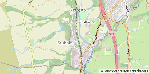 Map of Ramsbottom, Lancashire