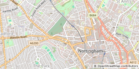 Map of Nottingham
