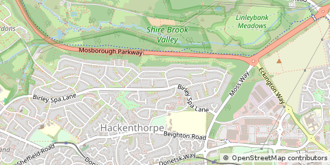 Map of Sheffield