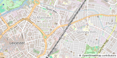 Map of Leicester