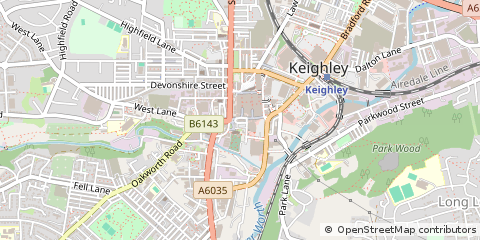 Map of West Yorkshire