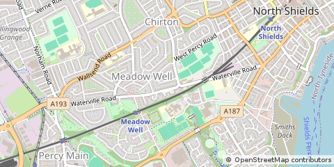 Map of North Shields