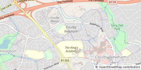 Map of Coulby Newham