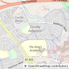 Map of Coulby Newham