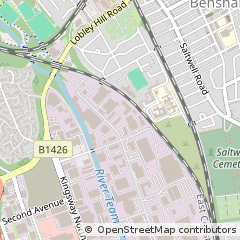 Map of Gateshead