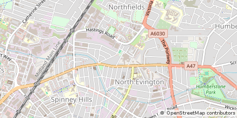 Map of Leicester, Leicestershire