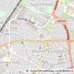 Map of Leicester, Leicestershire