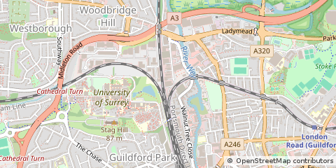 Map of Surrey