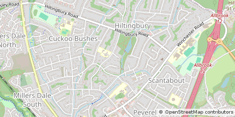 Map of Eastleigh, Hampshire