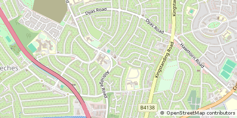 Map of Great Barr, Birmingham