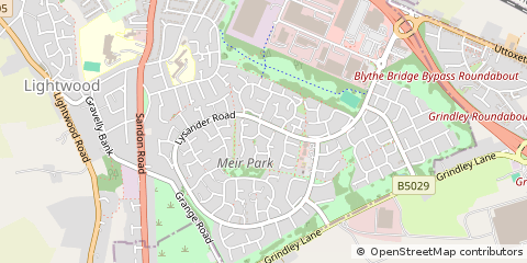 Map of Stoke-on-Trent, Staffordshire