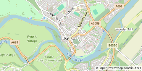 Map of Kelso, Roxburghshire