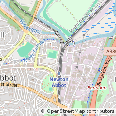 Map of Newton Abbot, Devon