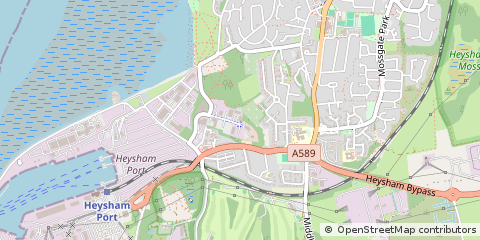 Map of Morecambe, Lancashire