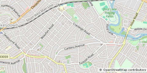 Map of Bournemouth