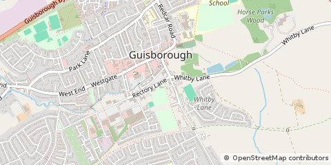 Map of Guisborough, Cleveland