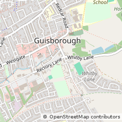 Map of Guisborough, Cleveland