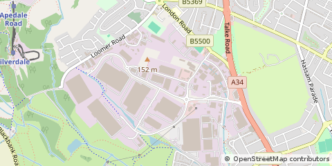 Map of Newcastle Under Lyme, Staffordshire