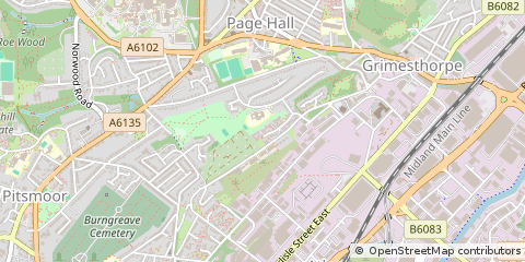 Map of Sheffield