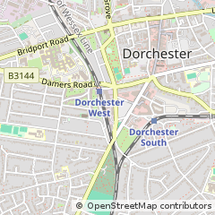 Map of Dorchester, Dorset