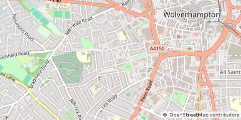 Map of Wolverhampton