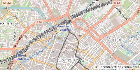 Map of Manchester