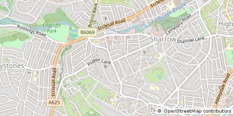Map of Sheffield