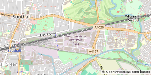 Map of Southall, Middlesex