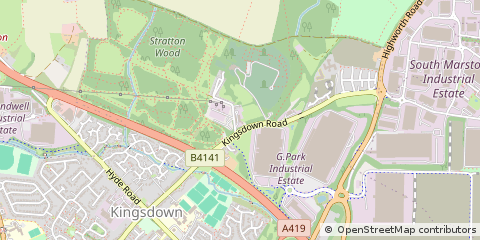 Map of Swindon, Wiltshire