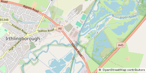 Map of Irthlingborough, Northamptonshire