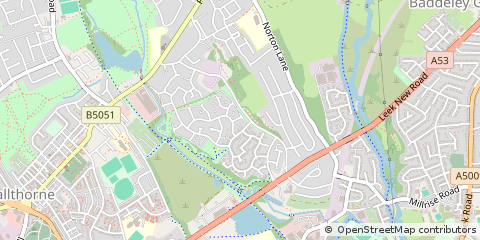 Map of Stoke-on-Trent