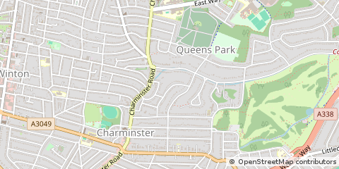 Map of Bournemouth, Dorset