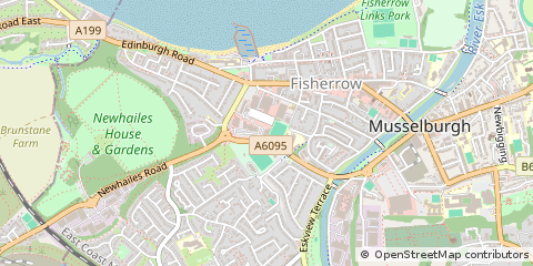 Map of Musselburgh, East Lothian