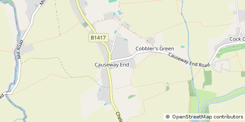 Map of Felsted, Dunmow