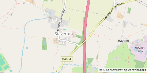 Map of Cheltenham, Gloucestershire