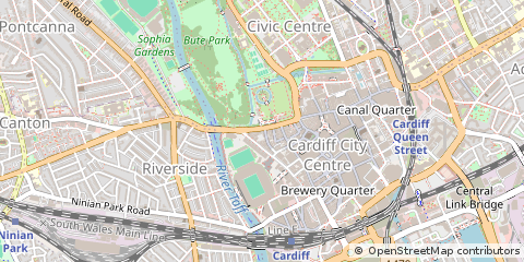 Map of Cardiff