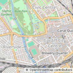 Map of Cardiff
