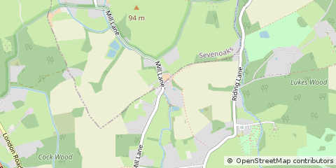 Map of Sevenoaks, Kent