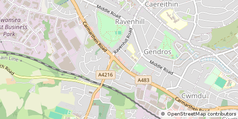 Map of Swansea